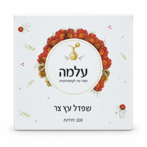 שפדל עץ צר - 200 יחידות במארז